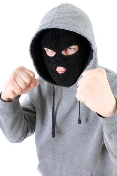Bandit in mask — Stock Photo, Image