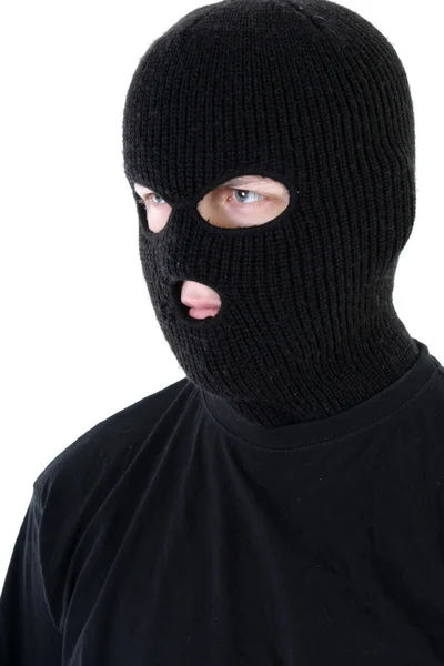 Bandit in mask — Stock Photo, Image