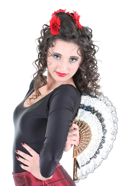 Portret hiszpański tancerz — Zdjęcie stockowe