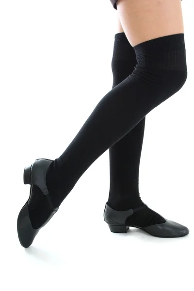 ニーソックスで女性の足 — ストック写真