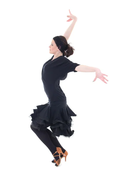 在行动中美丽的拉丁裔舞 — 图库照片