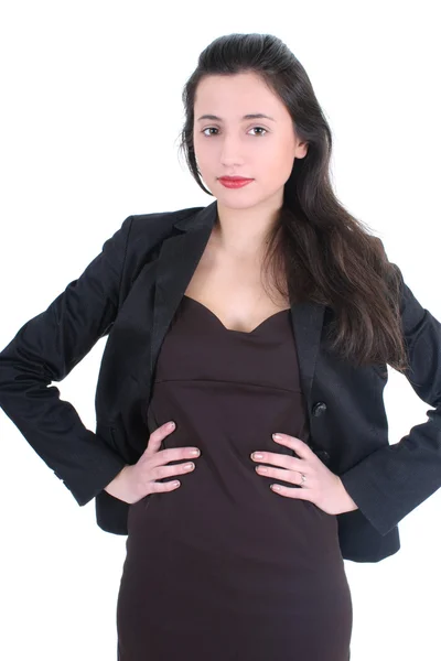 Jonge zakenvrouw in elegantie pak — Stockfoto