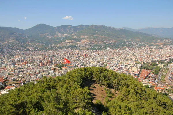 Vista della città di alanya — Foto Stock