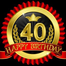 Happy 40th birthday Stock Photos, Royalty Free Happy 40th birthday ...