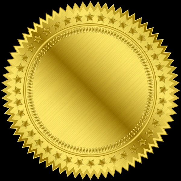 Золота порожня мітка, Векторні ілюстрації — стоковий вектор
