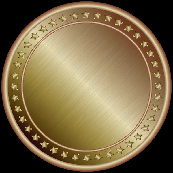 Medalha de bronze, ilustração vetorial — Vetor de Stock