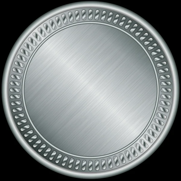 Medalha de prata, ilustração vetorial — Vetor de Stock