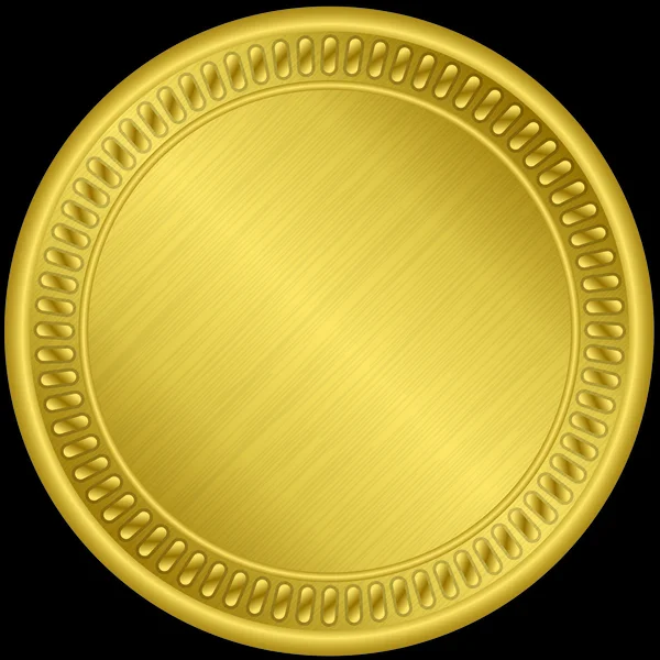 Medalha de ouro, ilustração vetorial — Vetor de Stock