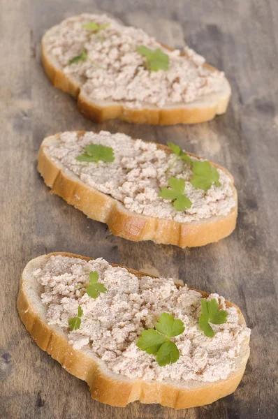 stock image Sandwishes with fish paste