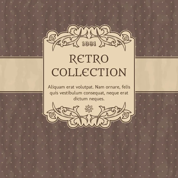 Marco vintage — Vector de stock