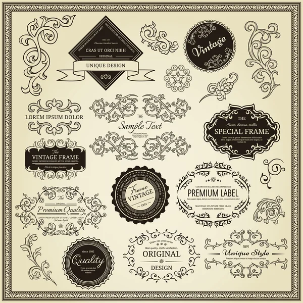 stock vector Set of design elements