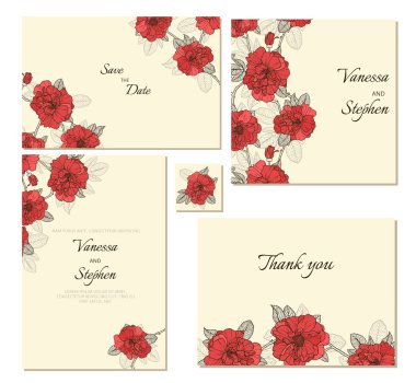 Set of floral frames. clipart