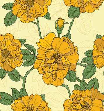 Floral seamless pattern clipart