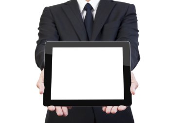 iş adamı tutun tablet