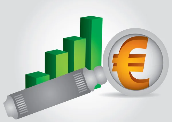 Symbol měny euro — Stockový vektor