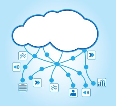 Cloud computing clipart