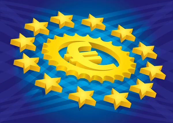 Znak euro — Wektor stockowy