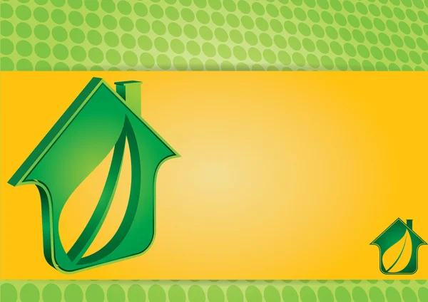 Icône Maison verte — Image vectorielle