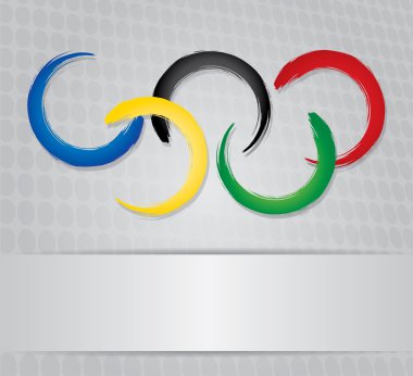 Olympic games template clipart