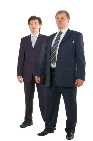 2 人のビジネスマンのフルレングスの肖像画 — ストック写真