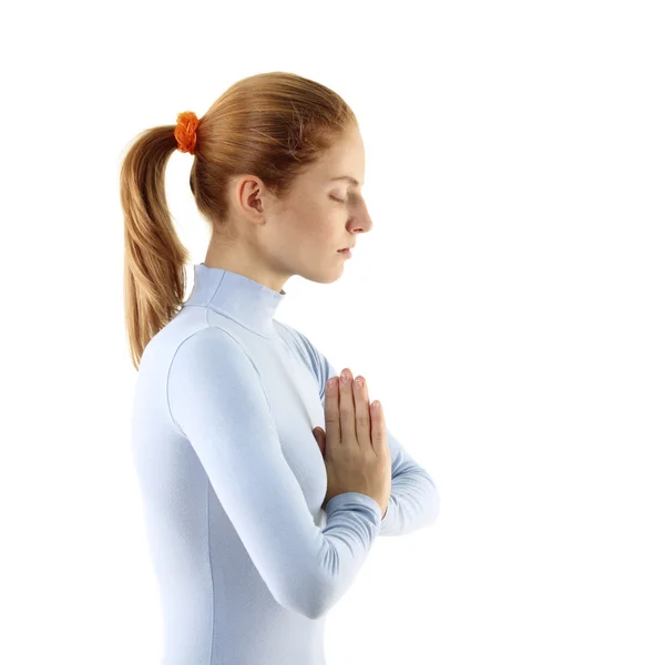 Frauen meditieren — Stockfoto