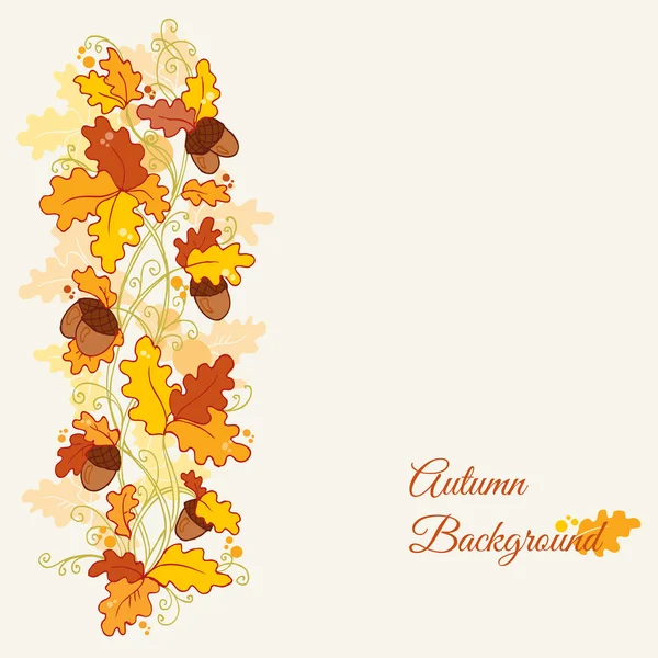 スクラップ ブック デザイン - 装飾的な秋の分岐のセットをベクトルします。 — ストックベクタ