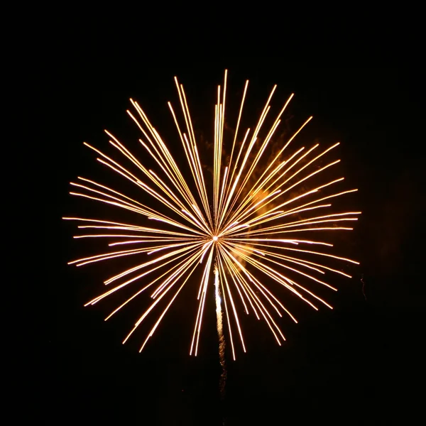 Yellow Fireworks — Stock Photo, Image