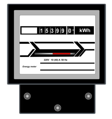 Energy meter clipart