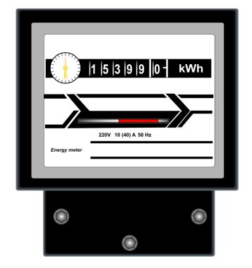 Energy meter clipart