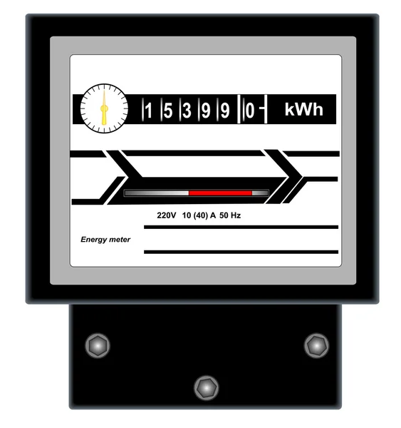 stock vector Energy meter