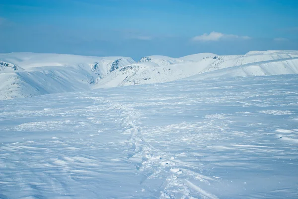 Bergen hibiny in winter — Stockfoto