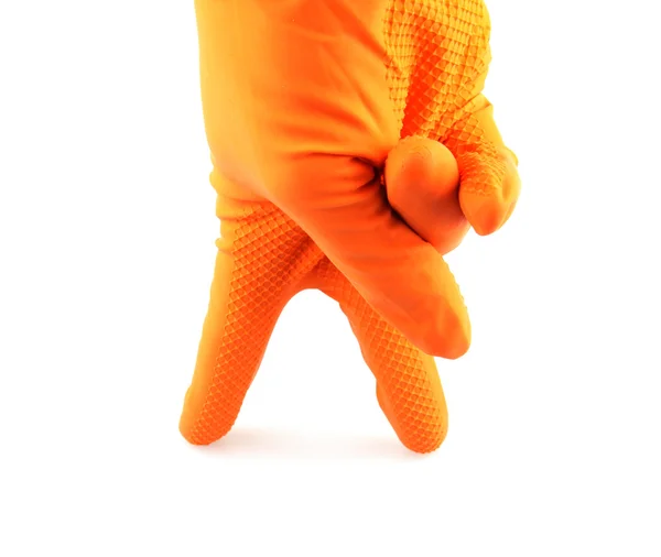 ถุงมือสีส้ม — ภาพถ่ายสต็อก