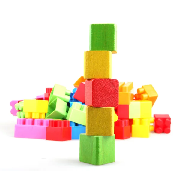 stock image Wooden building blocks