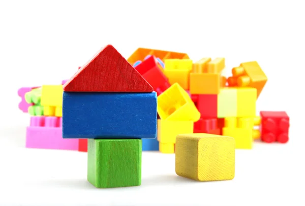 stock image Wooden building blocks