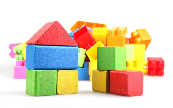 stock image Wooden building blocks