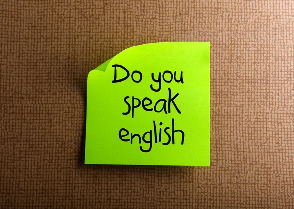 Do you speak english — Stock Photo, Image