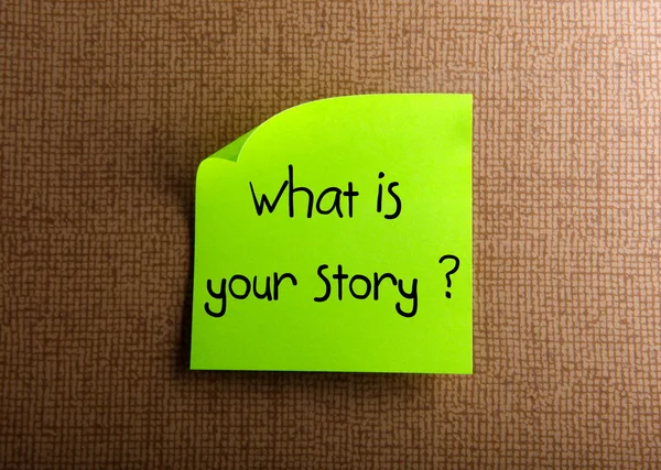 Qual è la tua storia — Foto Stock
