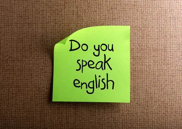 You Speak English — Stock Photo, Image
