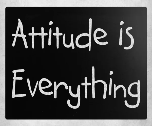 La actitud lo es todo — Foto de Stock