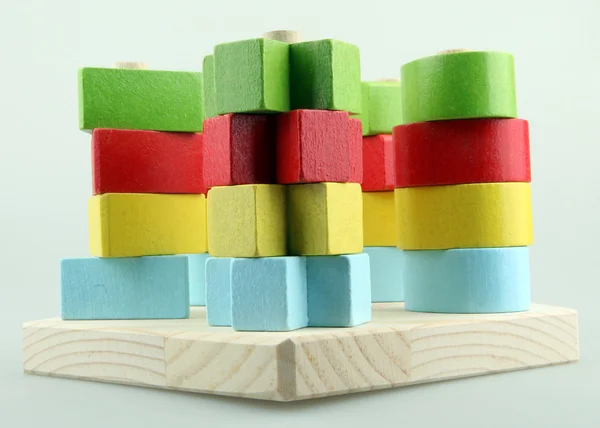 stock image Wooden building blocks