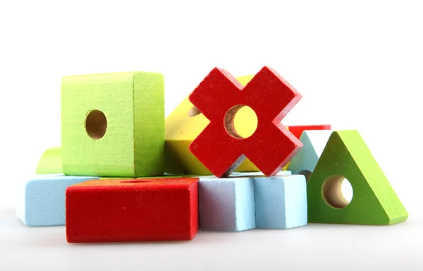 stock image Wooden building blocks