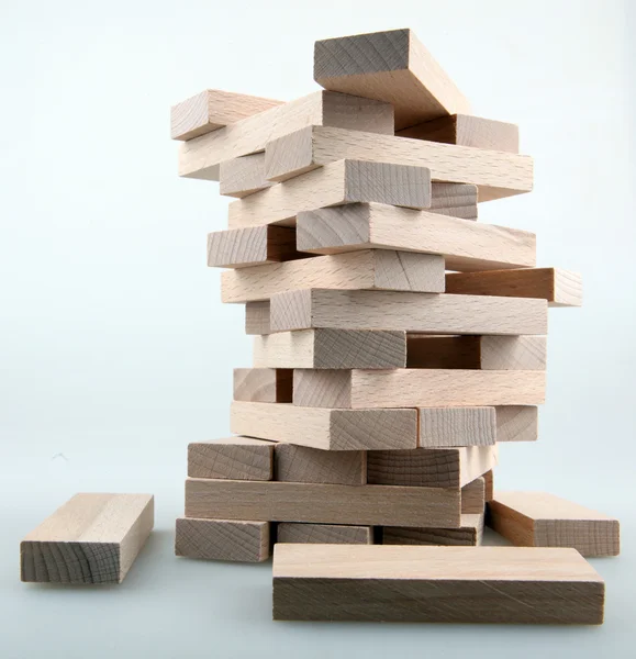 stock image Wooden building blocks