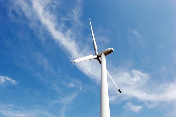 stock image Wind turbines on hight sky