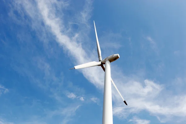 stock image Wind turbines on hight sky