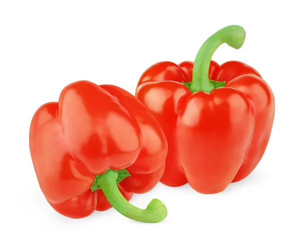 Two sweet red peppers — Stock Photo, Image