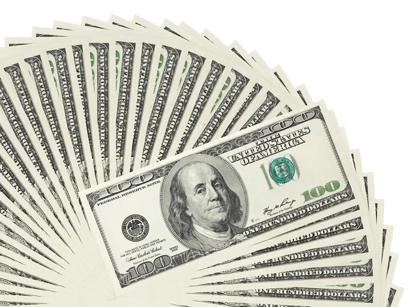 Heap of dollar bank notes — Stock Photo, Image