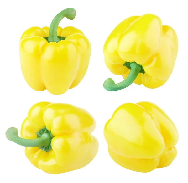 Set of sweet yellow peppers — Stock Photo, Image