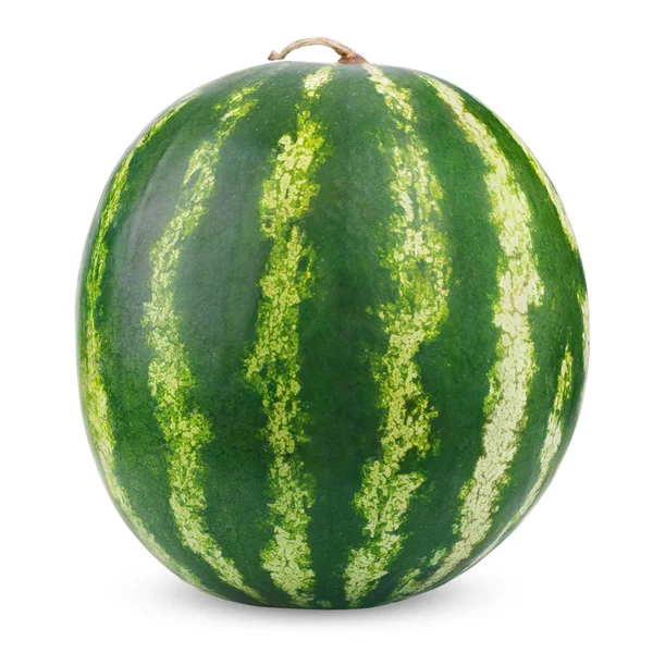 Rijp watermeloen geïsoleerd op wit — Stockfoto