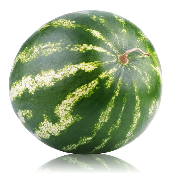 Mogen vattenmelon berry isolerad på vit — Stockfoto