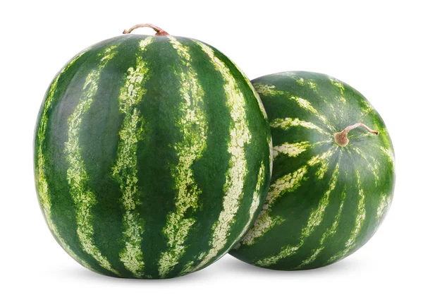 Rijp watermeloenen berry geïsoleerd op wit — Stockfoto